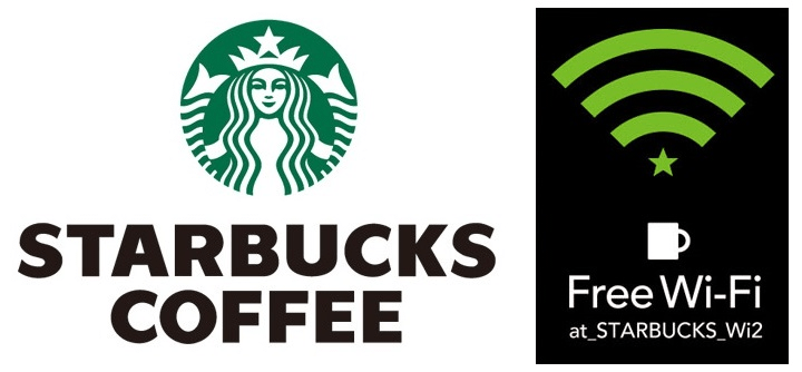 スターバックスのマークとWi-Fiの名前