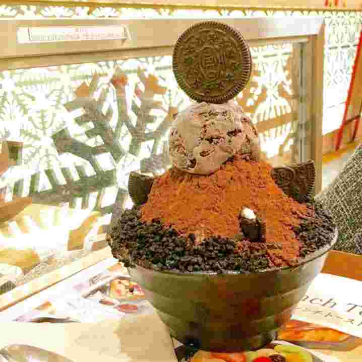 Dessert Cafe 雪のはなのオレオチョコ雪