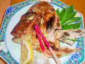 真鯛のかぶと焼き