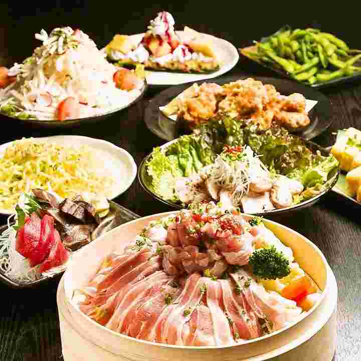 豚肉のせいろ蒸しなど宴会料理