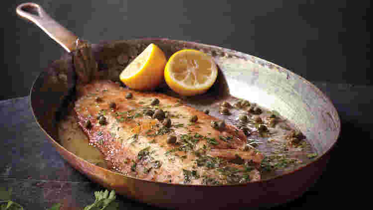 フランス料理舌平目のムニエル