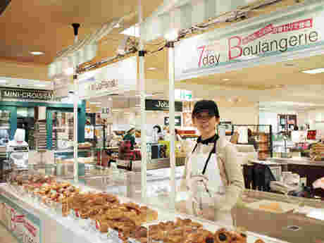 広島三越の「7daysブーランジュリー」のコーナー