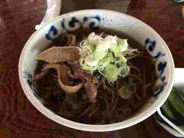 吾妻屋の冷やし肉蕎麦