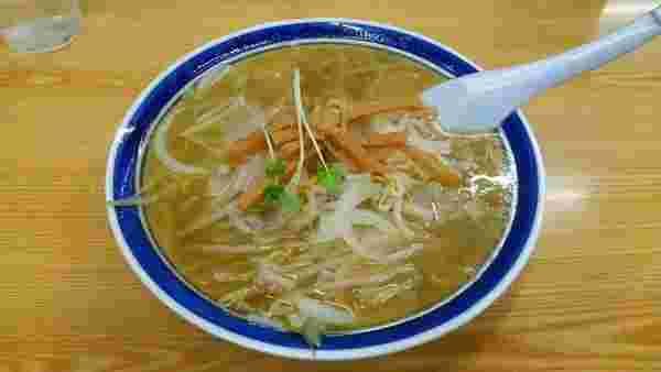 元祖といわれる「味の三平」のあっさり味噌ラーメン