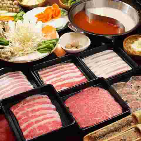 しゃぶしゃぶコース料理