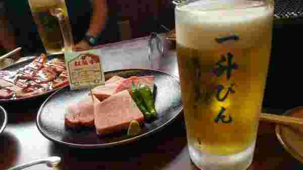 ビールと焼肉