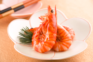 海老の塩焼き