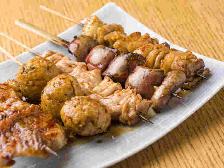 とり焼一の焼き鳥盛り合わせ