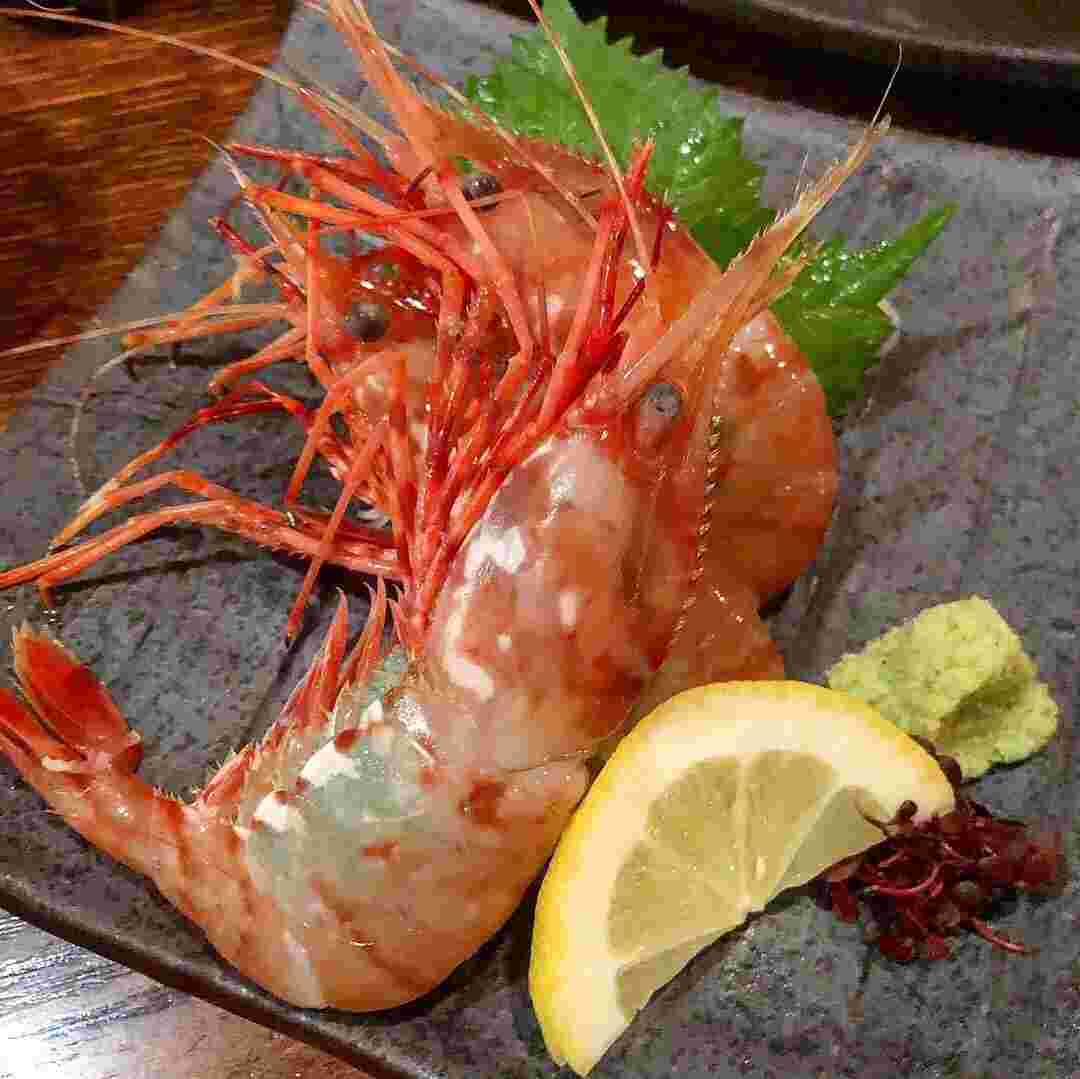 おおぶりのエビ