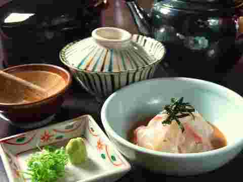 竹葉亭人気メニュー：鯛茶漬け