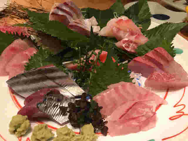 新鮮な刺身