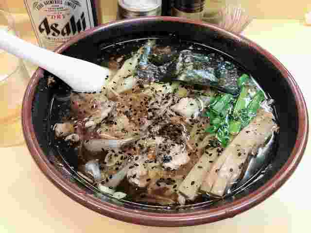 手もみラーメン十八番のラーメン