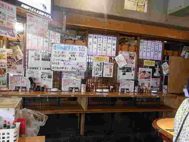 店内に貼ってあるメニュー