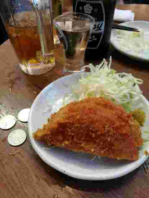 ハムカツとホッピー