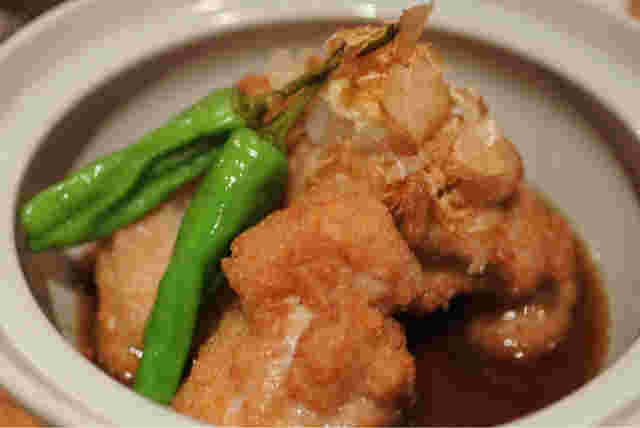 甲州地鶏の揚げびたし