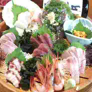 新鮮な魚介を使ったお刺身盛り合わせ