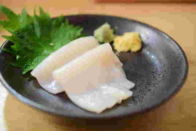 「いかのでん」のイカ刺し