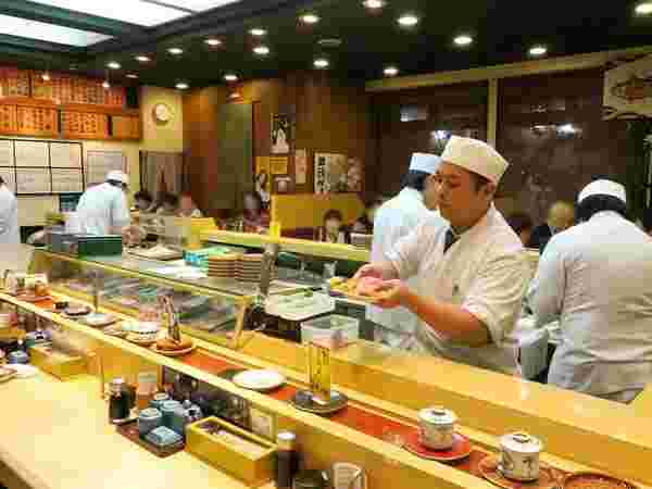 ことぶき寿司の店内の様子