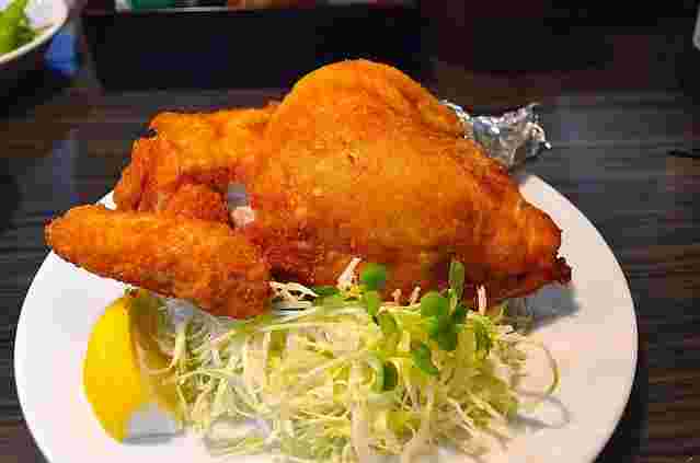 せきとりの鶏の半身揚げ