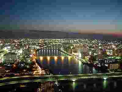 新潟市の夜景