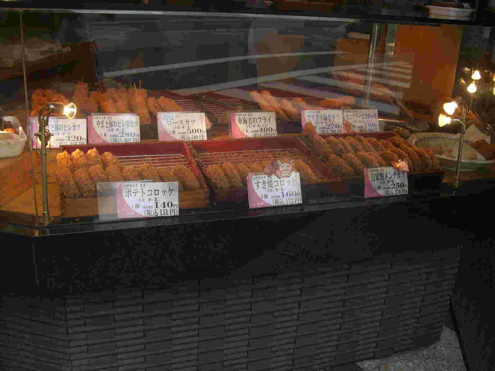 今半水天宮駅前店のショーケース