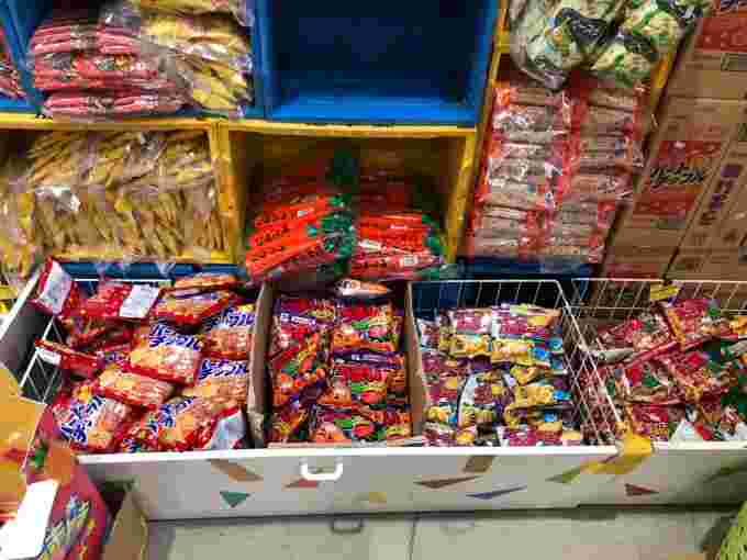 もったいない広場のスナック菓子