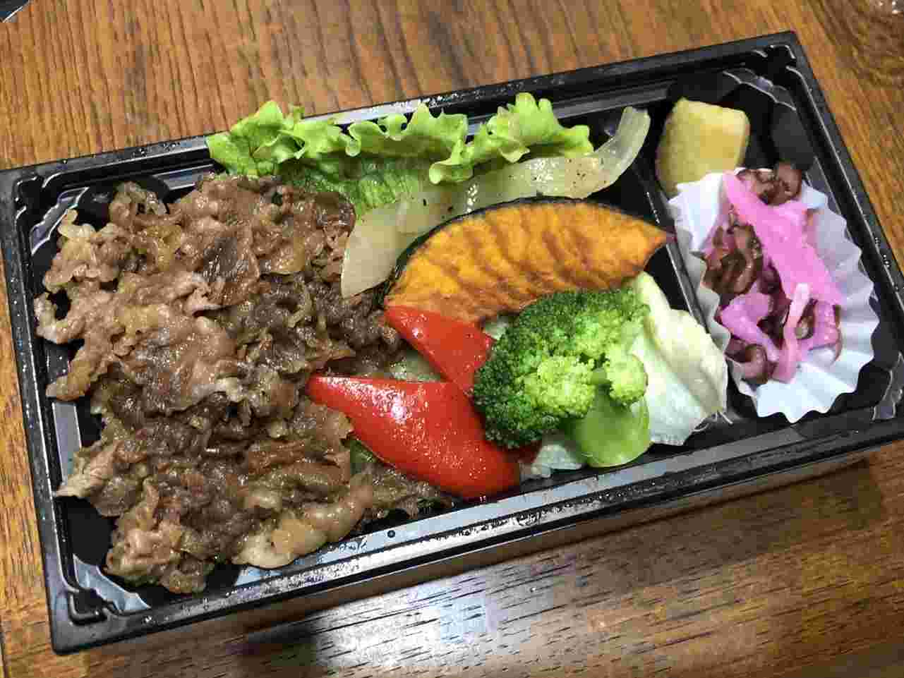 今半水天宮駅前店の黒毛和牛焼肉弁当