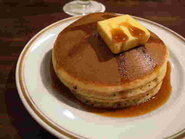 懐かしいお味のホットケーキ