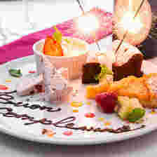 イタリアンのお店で誕生日祝い
