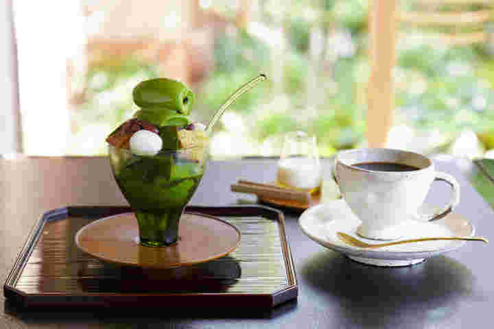 濃い抹茶パフェ