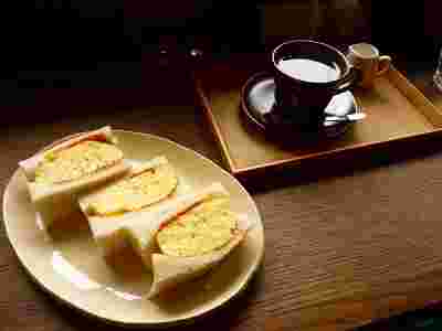 タマゴサンドと自家焙煎コーヒー