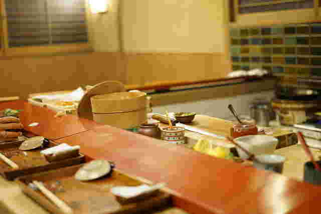 魚正のカウンター