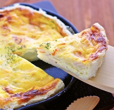 余ったポテトサラダで作ったキッシュ