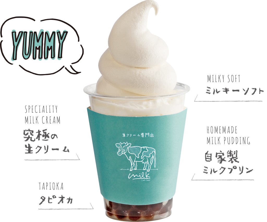 ミルキーソフトパフェ