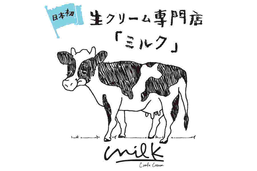 ミルクの看板