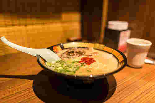 一蘭のラーメン