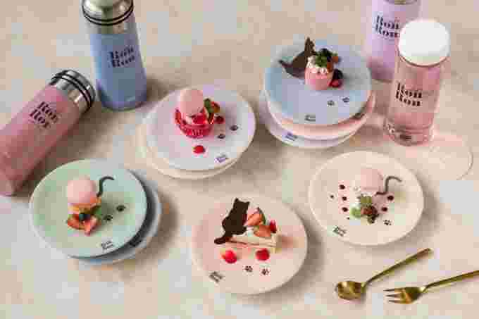 ロンロンのスイーツとパステルカラーのお皿