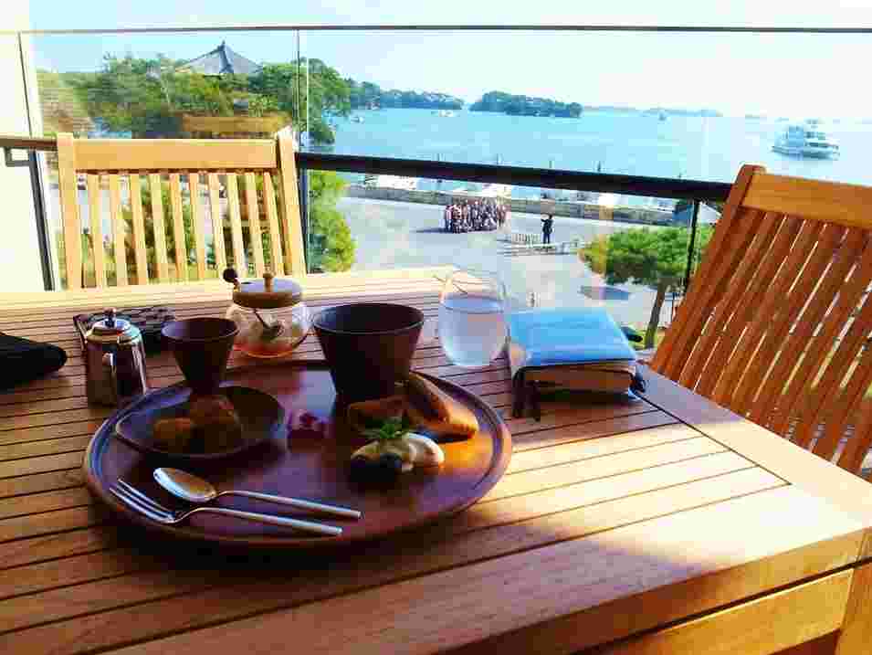 松美庵のカフェテラス