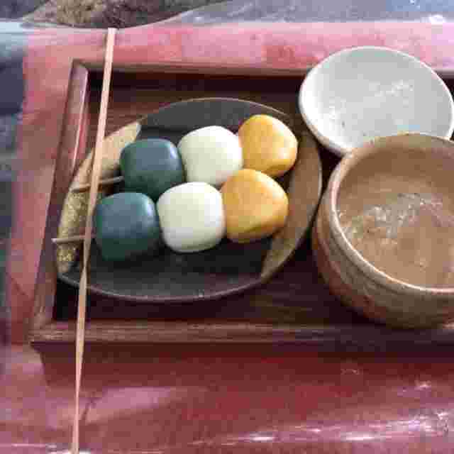 味処 双観山の三食団子のセット
