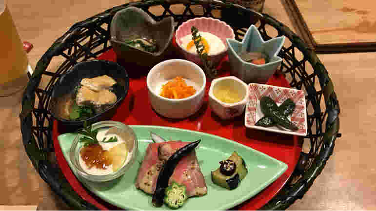 かご盛りのランチ