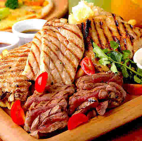 肉のBBQ
