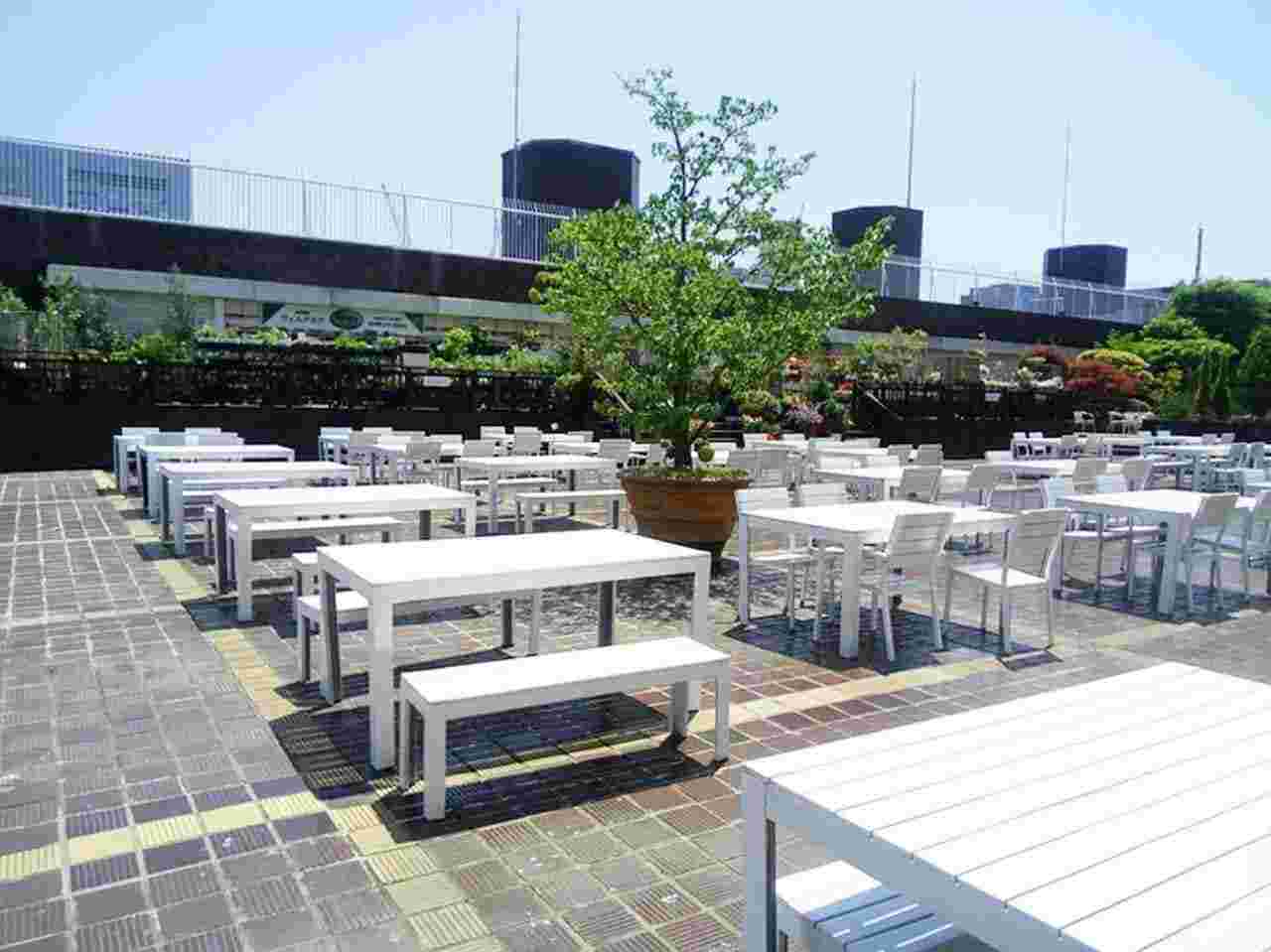 屋上のビアガーデン