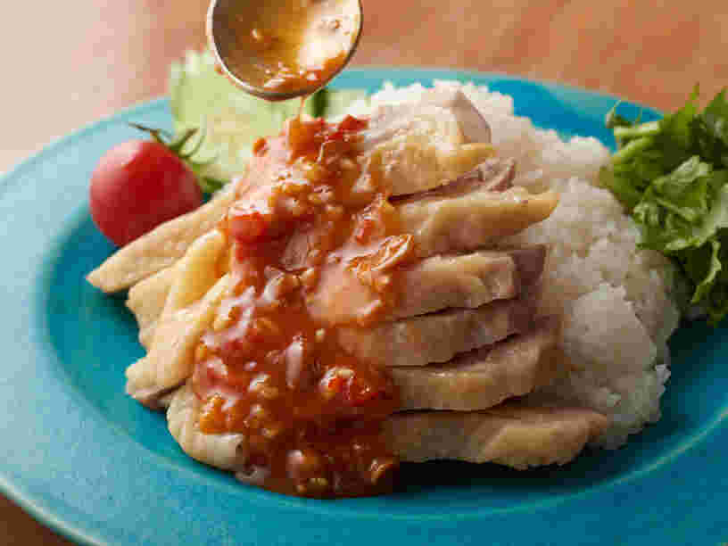 タイ料理カオマンガイの写真