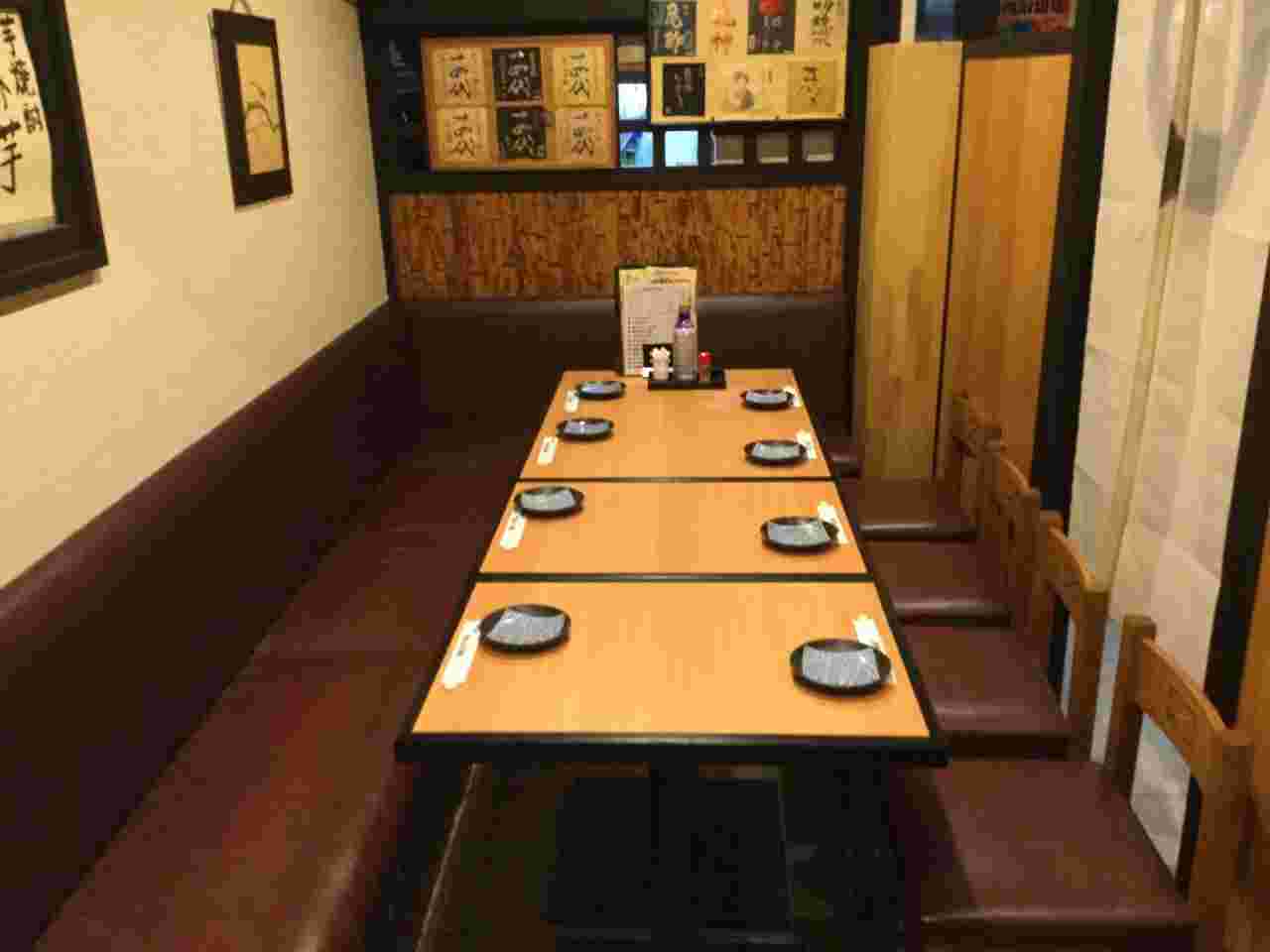 升亀新橋店の個室