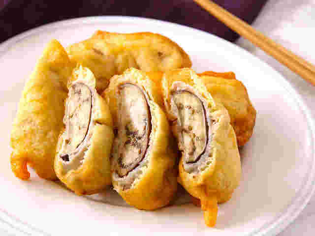 豚肉となすのフリット