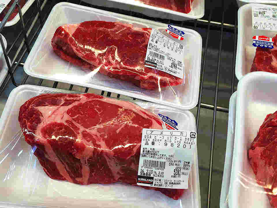 コストコ肉売り場