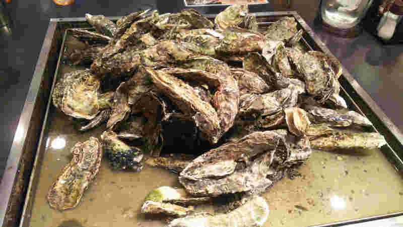 大量の牡蠣