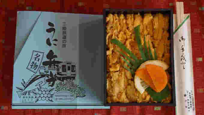 限定20食の「うに弁当」