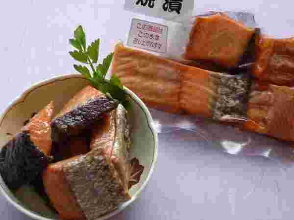 鮭の焼き漬け