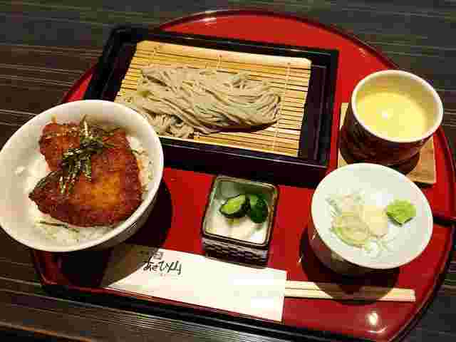 タレカツ丼＆そばセット